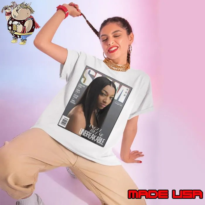 Angel Reese Unbreakable On The Slam 250 Magazine Latest Cover Issue Poster Shirt Ladies tee