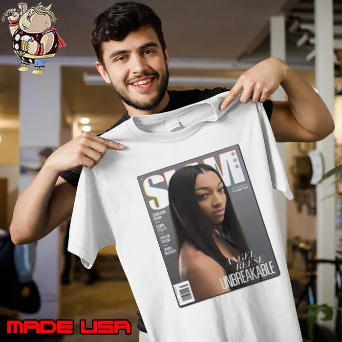 Angel Reese Unbreakable On The Slam 250 Magazine Latest Cover Issue Poster Shirt