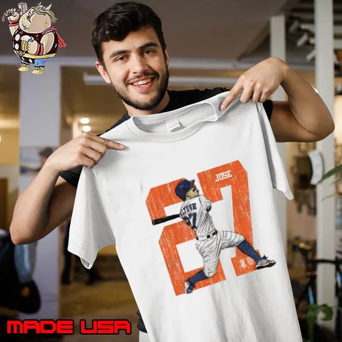 Awesome jose Altuve Venezuelan professional baseball second baseman Houston Sketch T-Shirt Unisex
