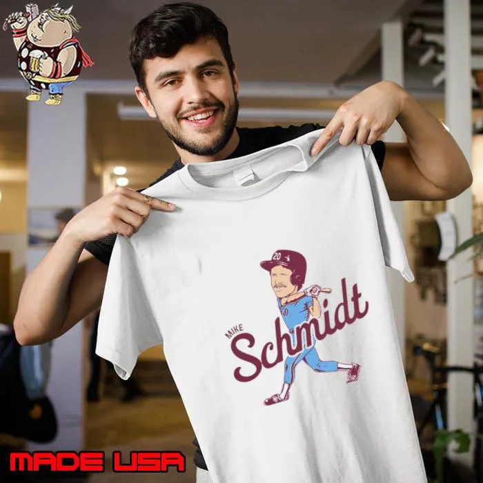 Awesome mike Schmidt Caricature American former professional baseball third baseman T-Shirt Unisex