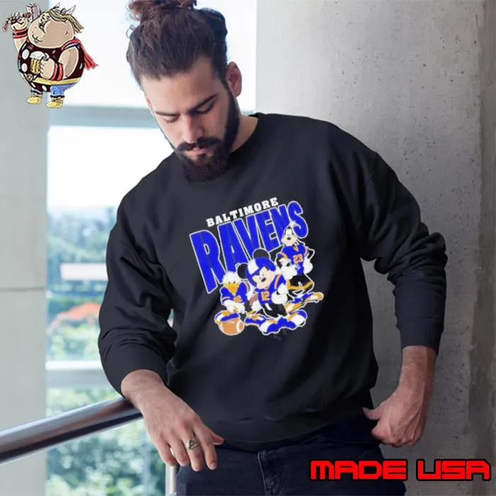 Baltimore Ravens Mickey Donald Duck And Goofy Football Team 2024 shirt