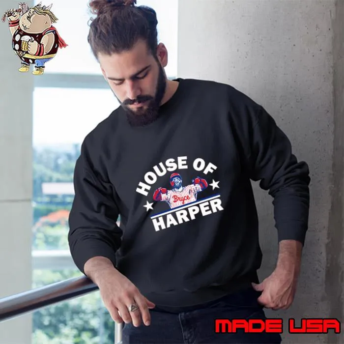 Bryce Harper House Of Harper American professional baseball first baseman T-Shirt