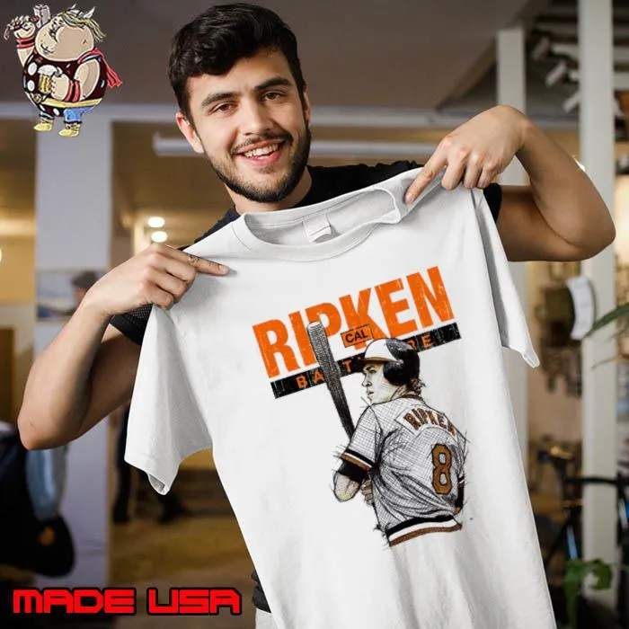 Cal Ripken Jr. Baltimore Batters Box Baltimore American former baseball shortstop T-Shirt Unisex