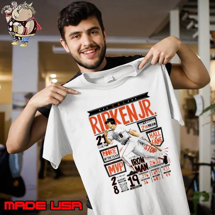 Cal Ripken Jr. Baltimore Position American former baseball shortstop T-Shirt Unisex