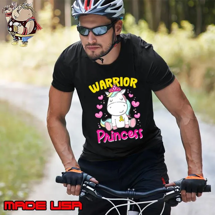 Childhood Cancer Awareness Unicorn Princess T-Shirt
