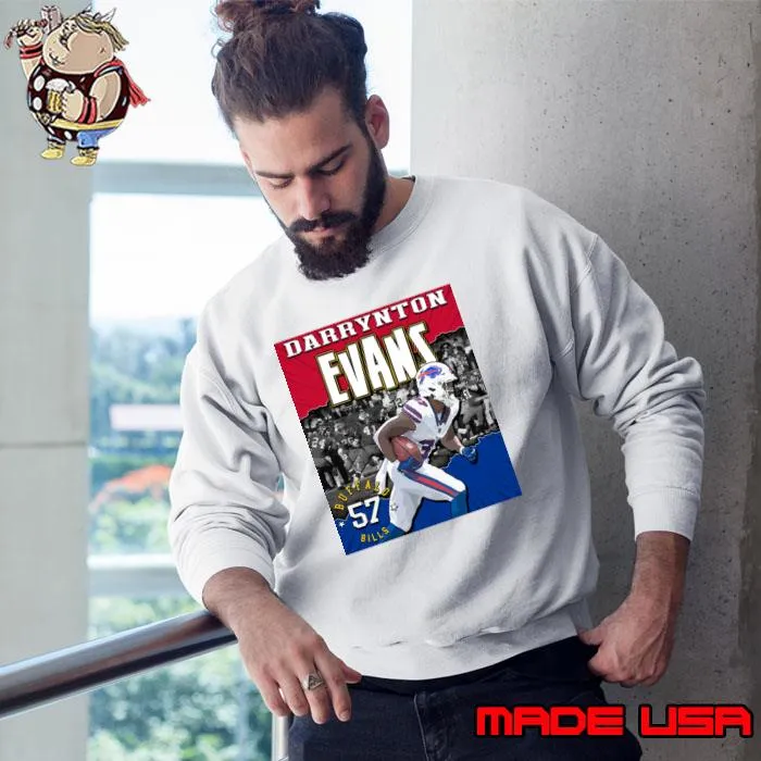 Darrynton Evans American football running back and return specialist for the Buffalo Bills T-Shirt Sweatshirt