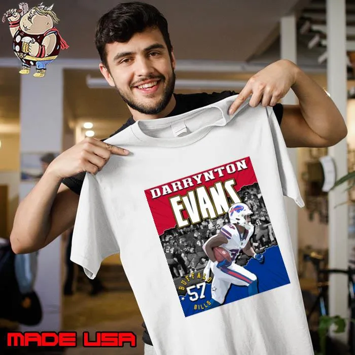 Darrynton Evans American football running back and return specialist for the Buffalo Bills T-Shirt