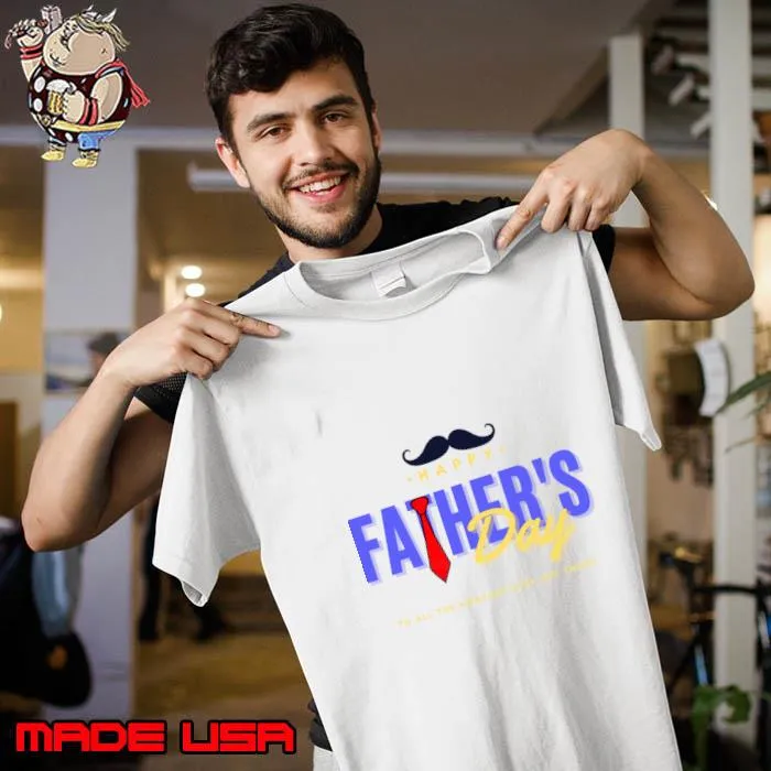 Elegant Father's Day Tribute with Mustache and Tie T-Shirt Unisex