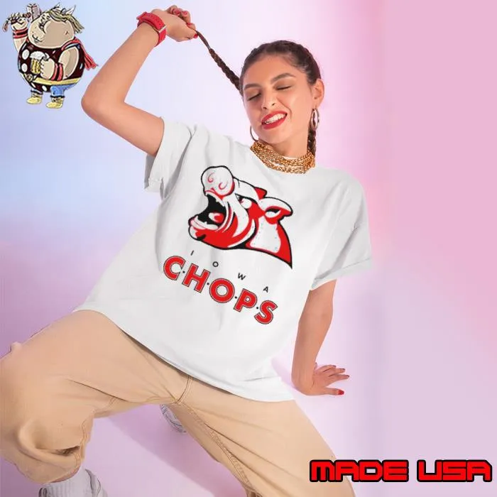 Iowa Chops Hockey logo s Ladies tee