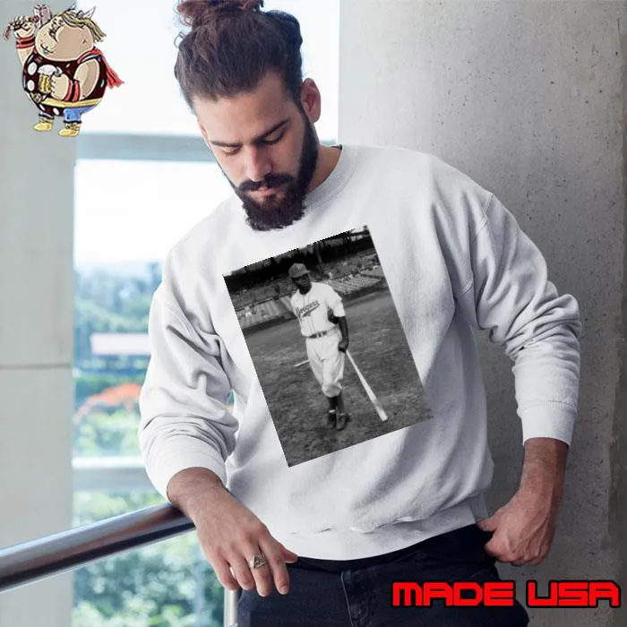 Jackie Robinson Halftone American professional baseball player T-Shirt Sweatshirt