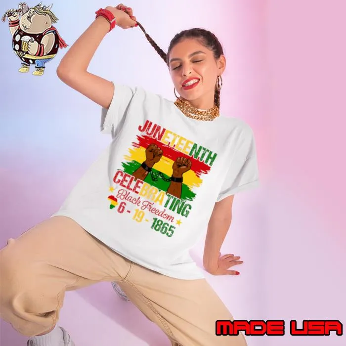 Juneteenth Celebrating Black Freedom 1865 African American T-Shirt Ladies tee