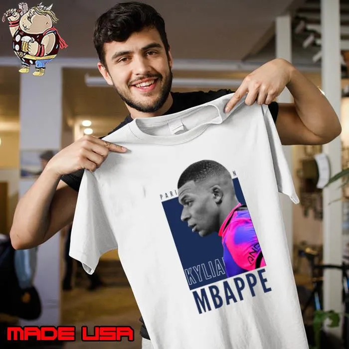 Kylian Mbappe French professional footballer Ligue 1 club Paris Saint-Germain T-Shirt Unisex