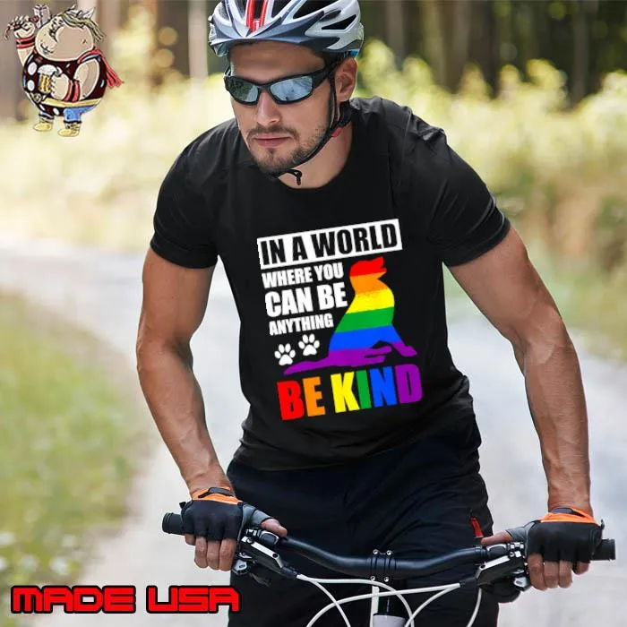 LGBT Gay Pride In a World where you can be Anything T-Shirt Unisex