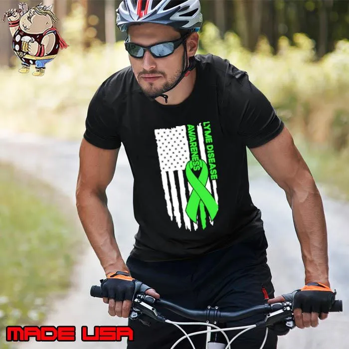 Lyme Disease Awareness Flag Lyme Disease T-Shirt Unisex