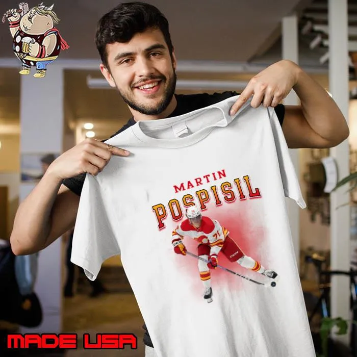 Martin Pospisil Slovak professional ice hockey centre for the Calgary Flames T-Shirt Unisex