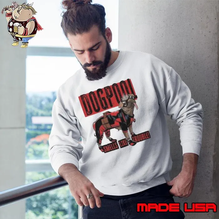 Marvel Deadpool & Wolverine Dogpool Trouble Shirt Sweatshirt