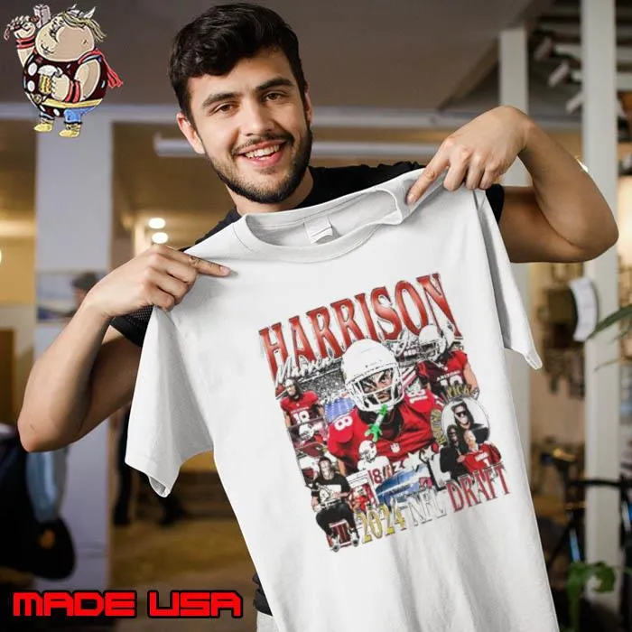 Marvin Harrison Jr Arizona Cardinals 2024 NFL Draft Vintage s Unisex