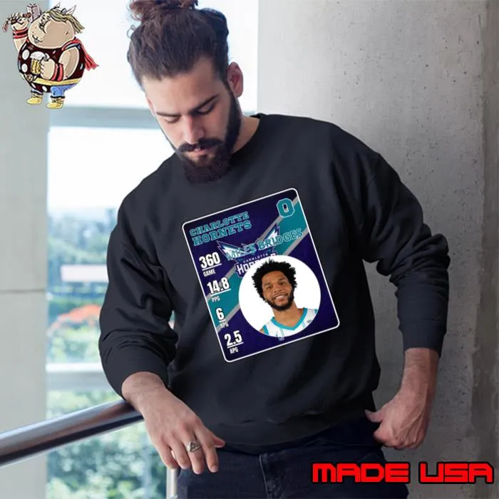 Miles Bridges American professional basketball player for Charlotte Hornets T-Shirt Sweatshirt