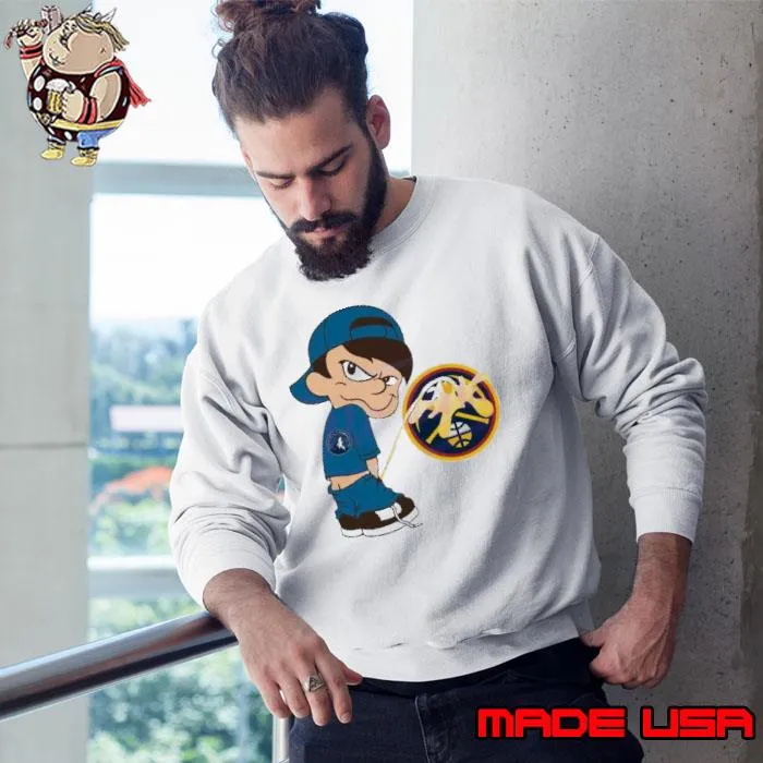 Minnesota Timberwolves Pissing On Denver Nuggets s Sweatshirt