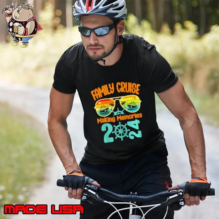 Original family Cruise 2024 Making Memories Together Cruising Trip Sunglasses T-Shirt Unisex