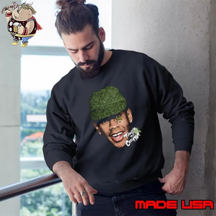 Original tyler The Creator Big Face American rapper record producer T-Shirt Sweatshirt