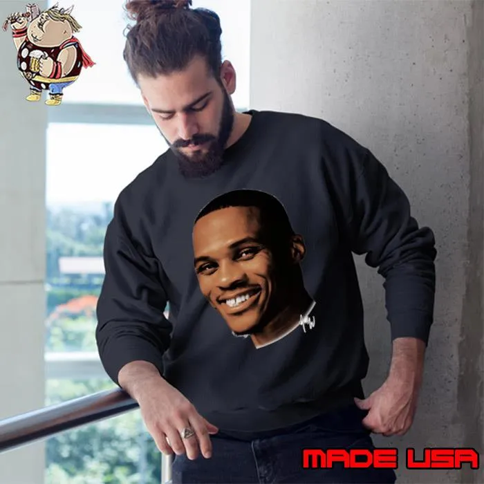 Russell Westbrook Big Face American professional basketball player T-Shirt Sweatshirt