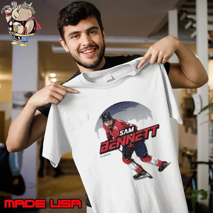 Sam Bennett Canadian professional ice hockey centre Florida Skyline T-Shirt Unisex