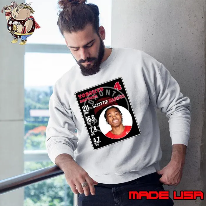 Scottie Barnes American professional basketball player for Toronto Raptors T-Shirt Sweatshirt