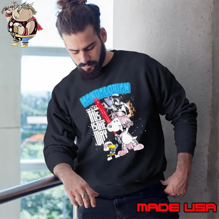 Snoopy Peanuts Mandalorian This Is The Way Star Wars Shirt Sweatshirt
