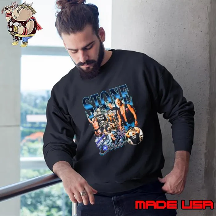 Stone Cold Steve Austin American retired professional wrestler Retro Bootleg T-Shirt Sweatshirt