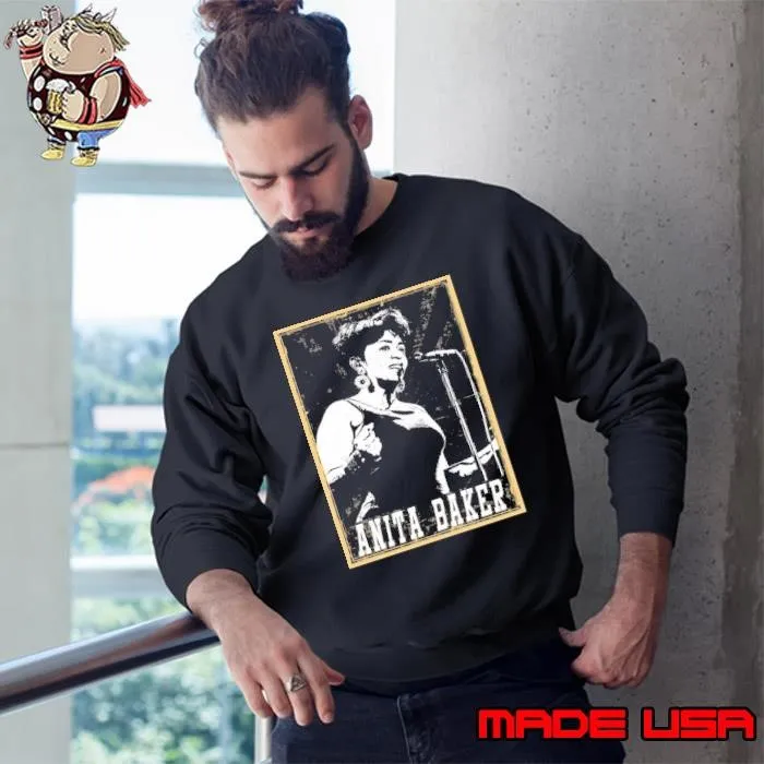 80s Style Anita Baker American singer-songwriter Sweatshirt