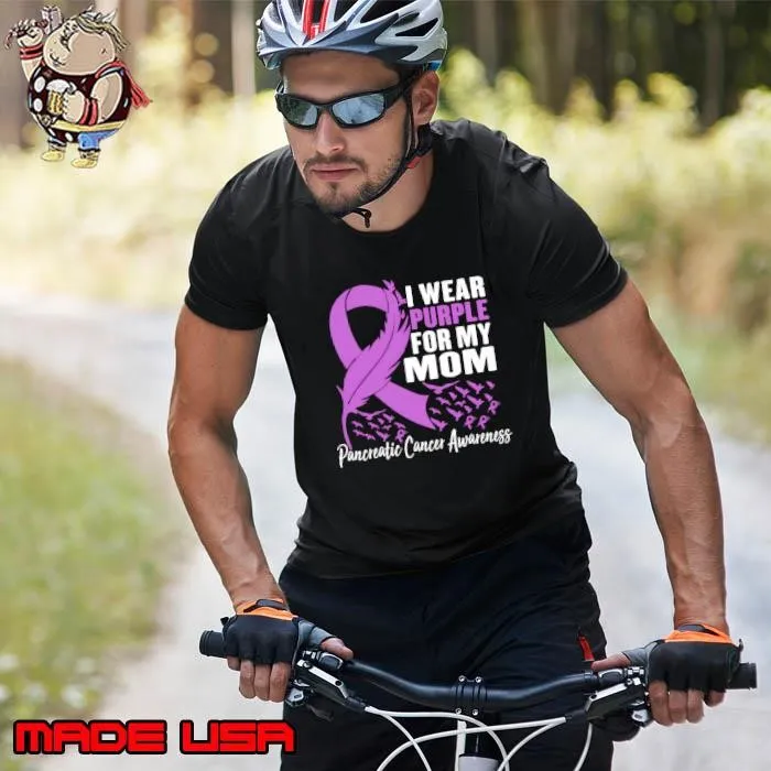 Best I Wear Purple For My Mom Pancreatic Support Birds Unisex