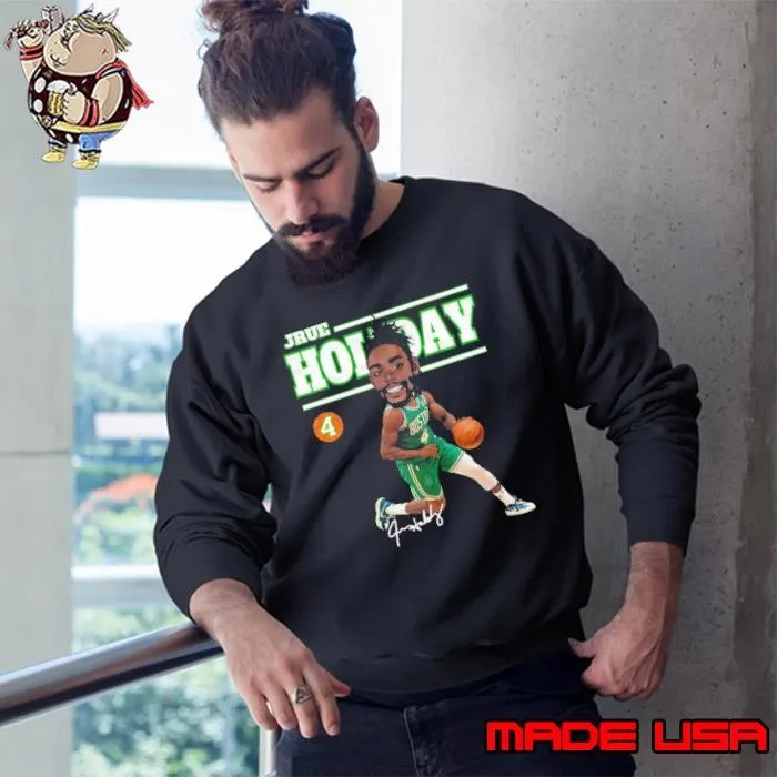 Boston Jrue Holiday Cute Big Head Cartoon Basketball Shirt