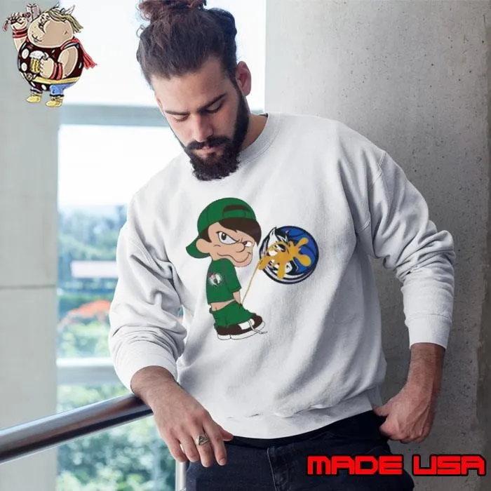 Boy Boston Celtics Piss On Dallas Mavericks Sweatshirt