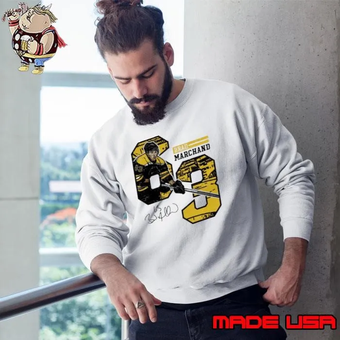 Brad Marchand Canadian professional ice hockey left winger Boston Offset Sweatshirt