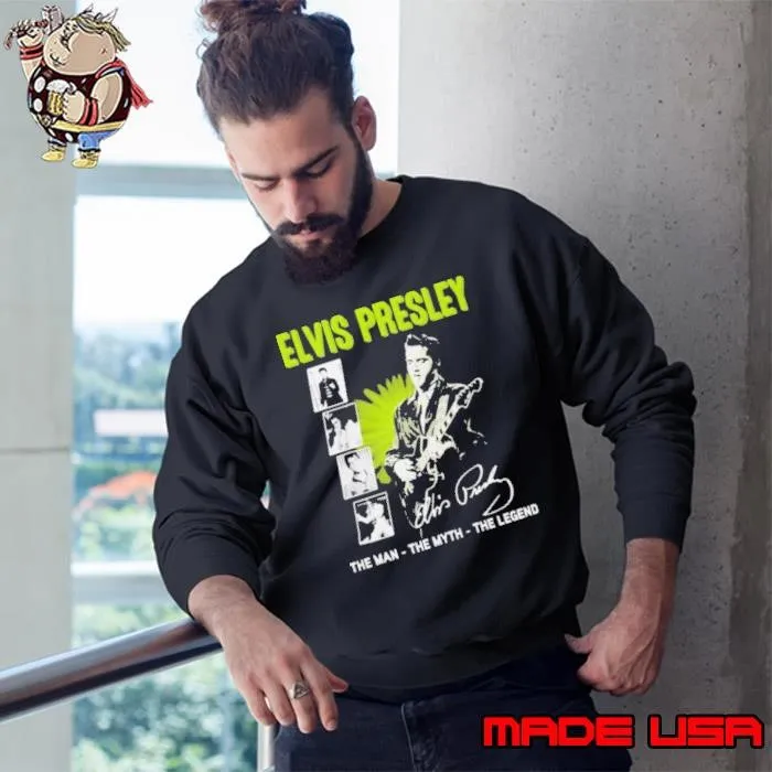 Elvis Presley The Man The Myth The Legend Signature Sweatshirt