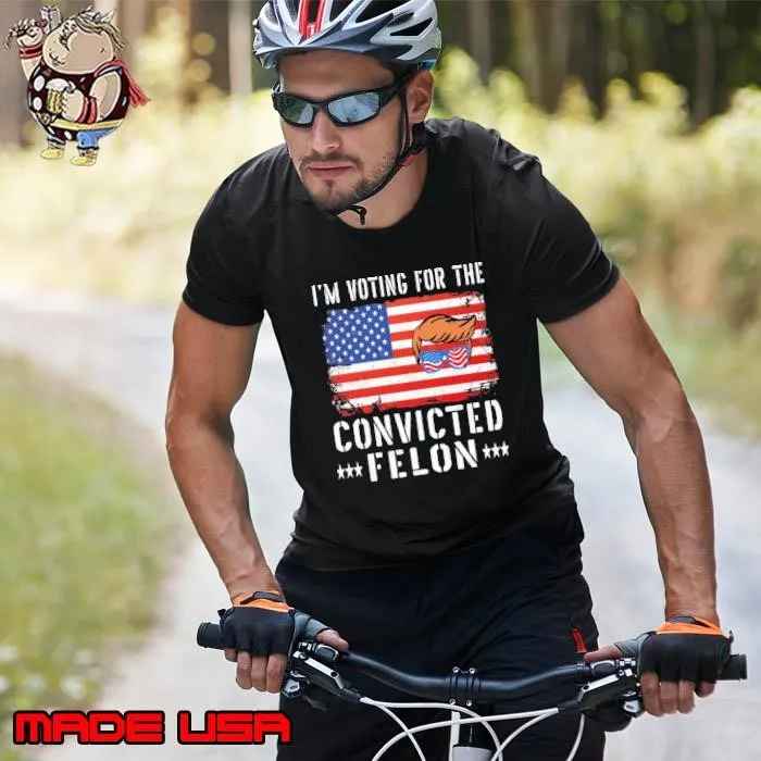 I'm Voting For The Convicted Felon Sunglasses Retro American Flag Unisex