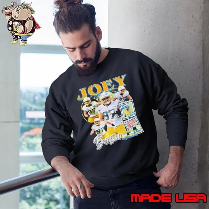 Joey Bosa American football linebacker for the Los Angeles Chargers Vintage Bootleg Sweatshirt