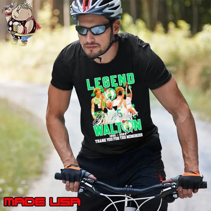 Legend Bill Walton Boston Celtics 1952-2024 Thank You For The Memories Signature Unisex
