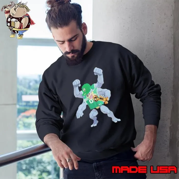 Machamp Pokemon x Boston Celtics Collaborations NBA Finals 2024 Champions Merchandise Sweatshirt