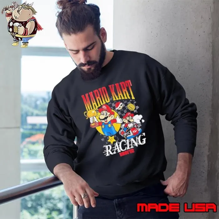 Mario Kart Racing Mineral Wash 2024 Sweatshirt