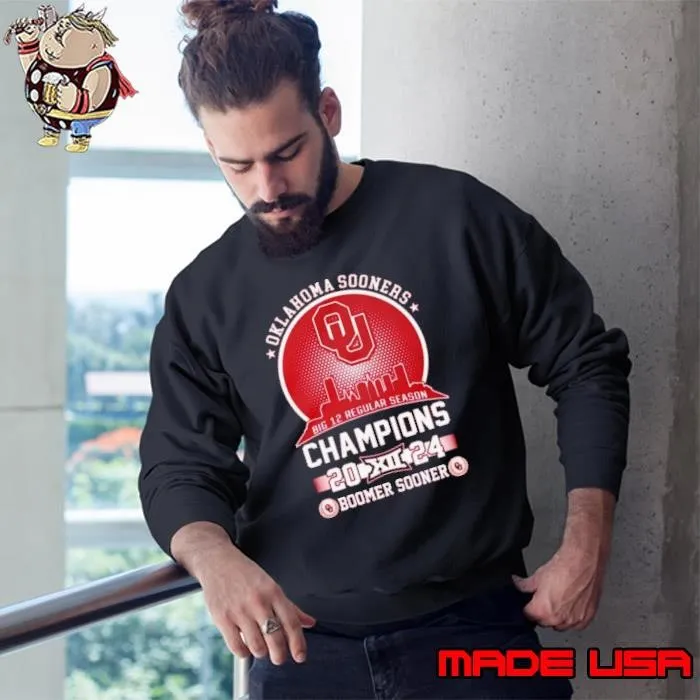 Oklahoma Sooners Baseball 2024 Champions Boomer Sooner Skyline Sweatshirt