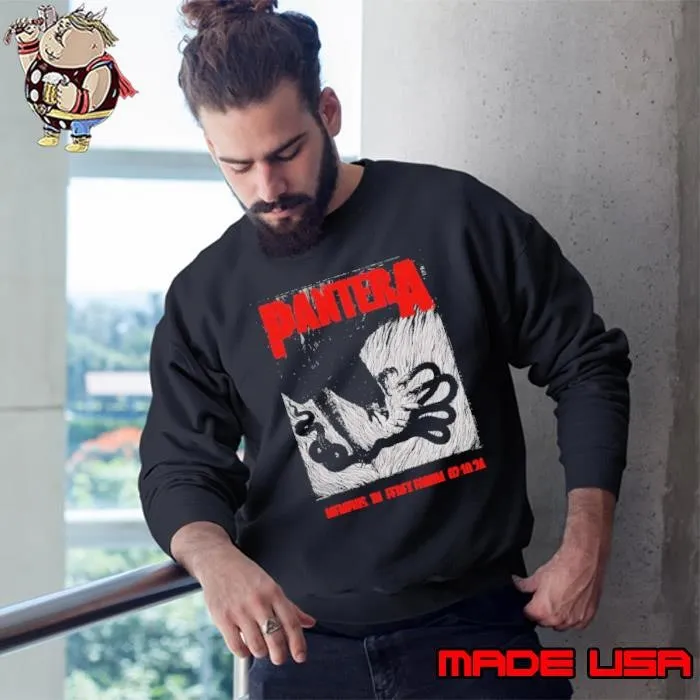 Pantera Memphis February 10 2024 Memphis TN Fedex Forum Sweatshirt
