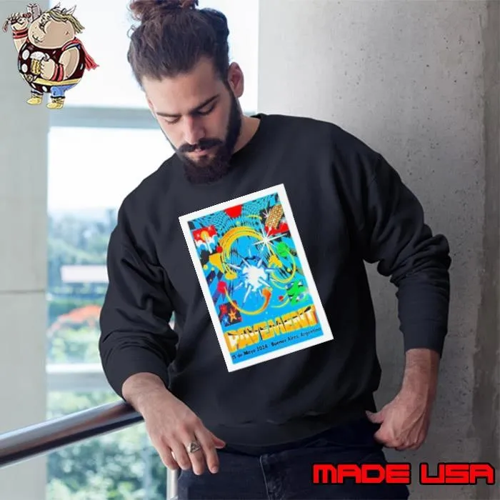 Pavement Argentina 2024 May 15 Buenos Aires Event Poster Sweatshirt