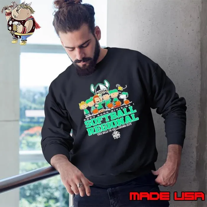 Peanuts Characters 2024 Ncaa Division I Softball Regional Cleveland State Vikings Logo Sweatshirt
