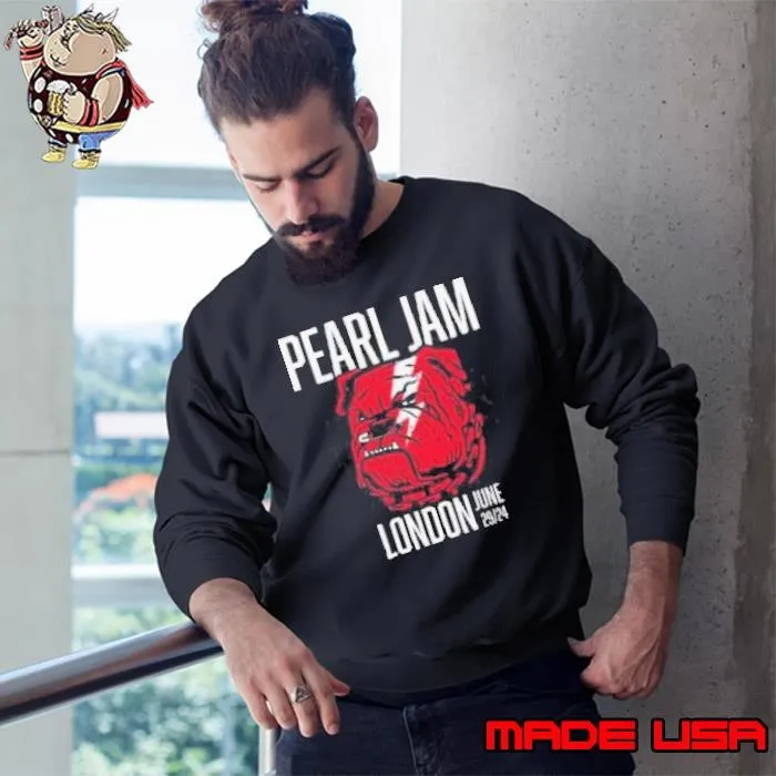 Pearl Jam Tottenham Hotspur Stadium London,UK June 29 2024 Tour Sweatshirt