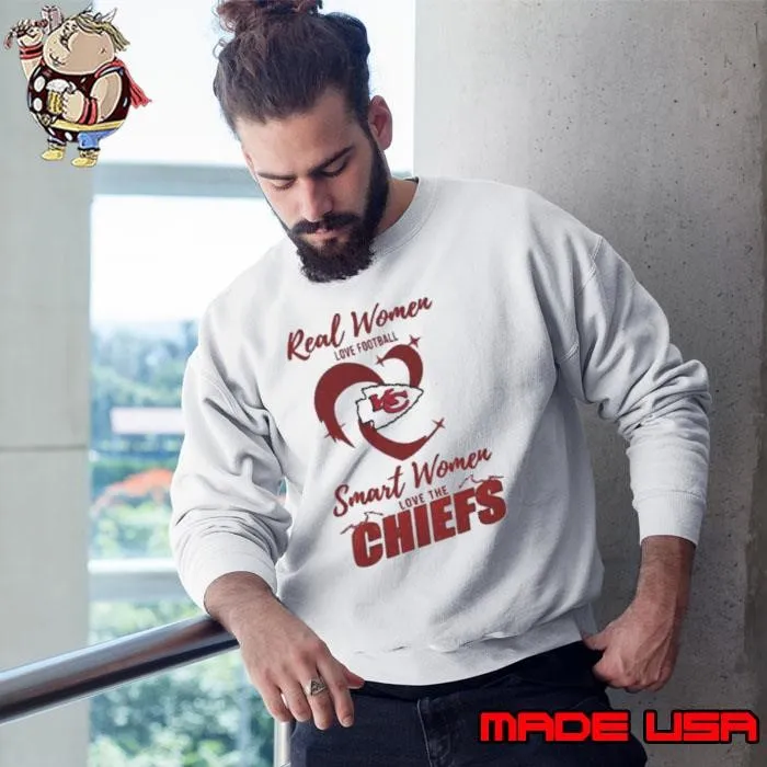 Real Women Love Football Smart Women Love The Kansas City Chiefs 2024 Sweatshirt