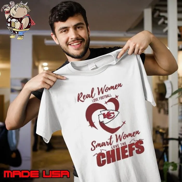 Real Women Love Football Smart Women Love The Kansas City Chiefs 2024 Shirt