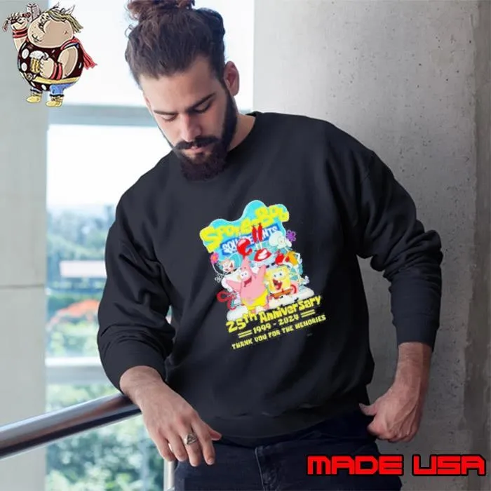 SpongeBob SquarePants 25th Anniversary 1999-2024 Thank You For The Memories Sweatshirt