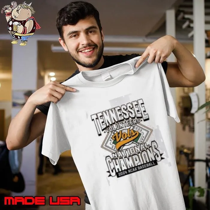 Tennessee Volunteers 2024 NCAA Baseball College World Series National Champions Men’s Diamond Shirt